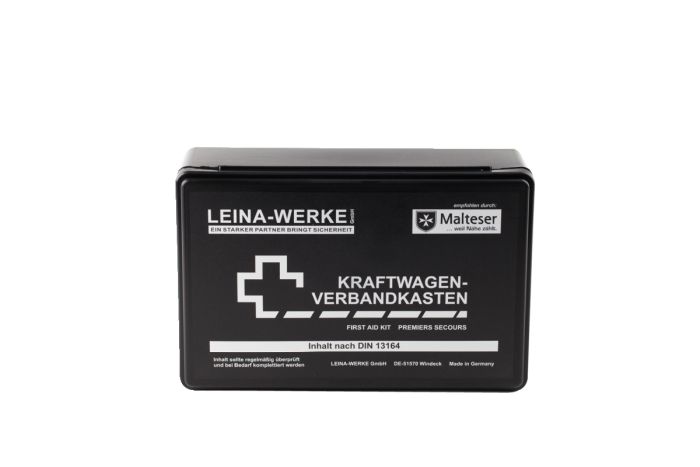 Kfz-Verbandskasten Schwarz DIN 13164-2014