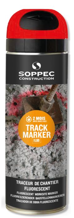 SOPPEC pintura en aerosol para marcar lata 500ml rojo