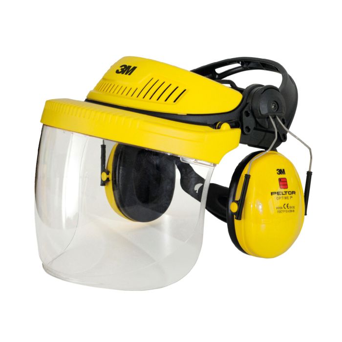 PELTOR combinación de protección auditiva y facial G500, amarillo