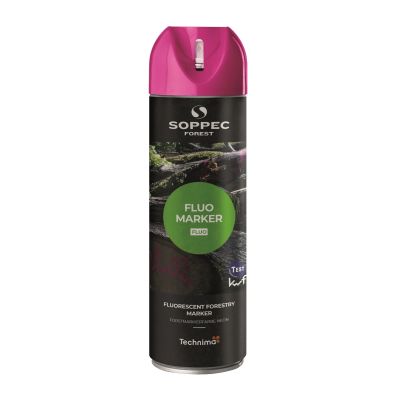 Soppec Fluo Marker Forest Color - Spray de señalización forestal rosa rosa lumin